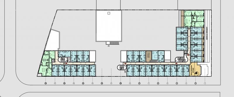 étudiant logements frederic borel plan